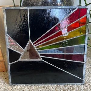 💙 Stained glass Pink Floyd Dark Side of the Moon art